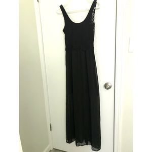 Black maxi dress